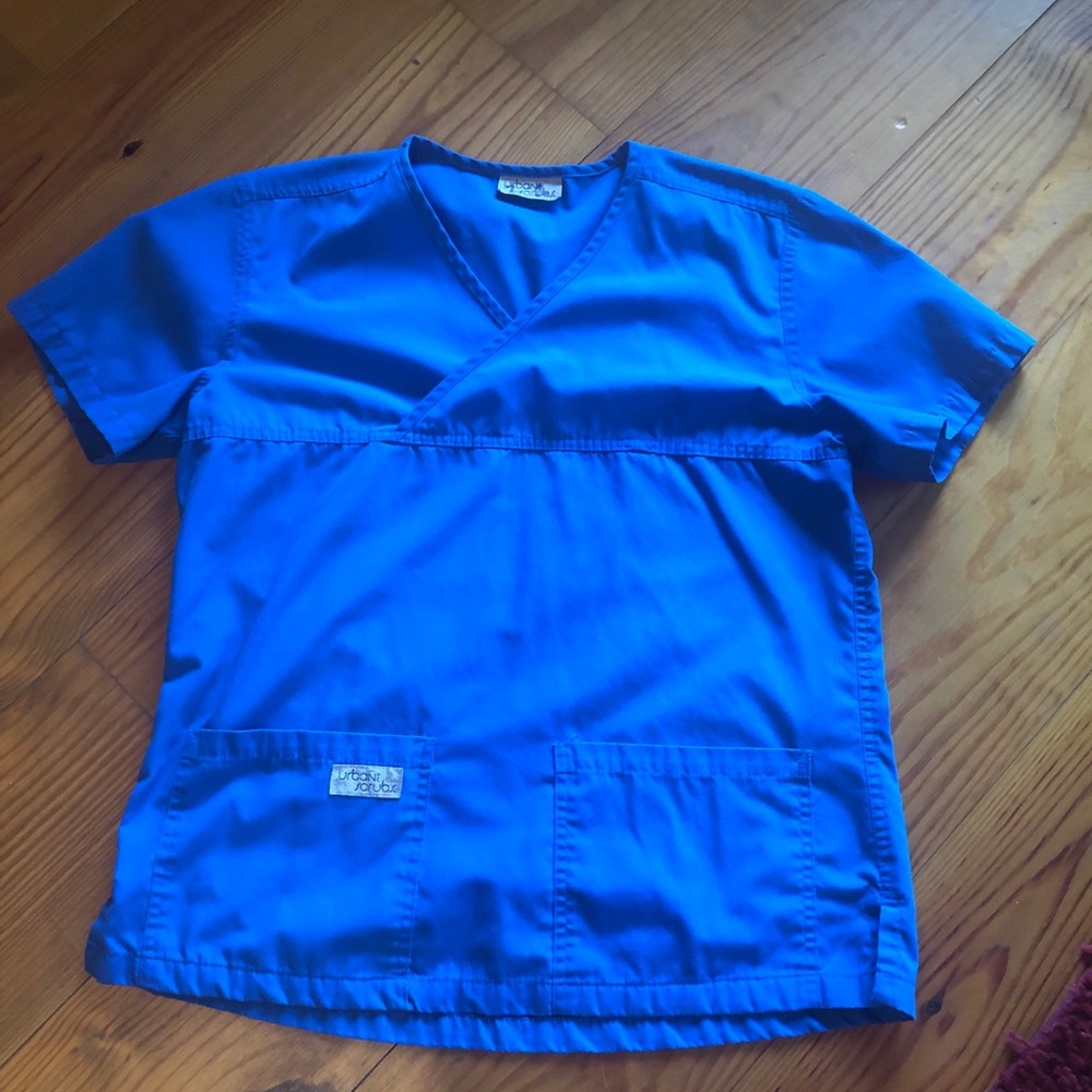 Two sets royal blue urban scrubs